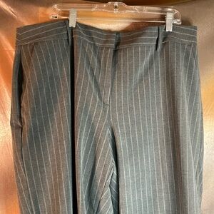 Size 22 Lane Bryant pin stripe pants with stretch. 42” waist wide‎ leg. 350